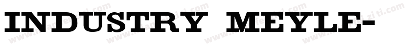 industry meyle字体转换